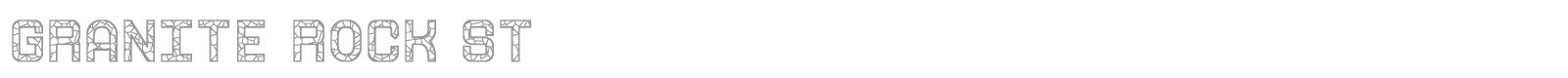 Granite Rock St font preview